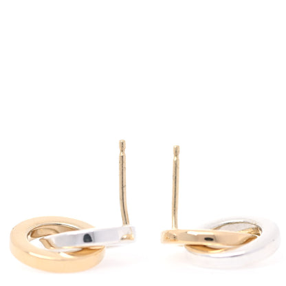 Tiffany Sterling Silver 18K Yellow Gold Interlocking Circle Earrings 8 of 8