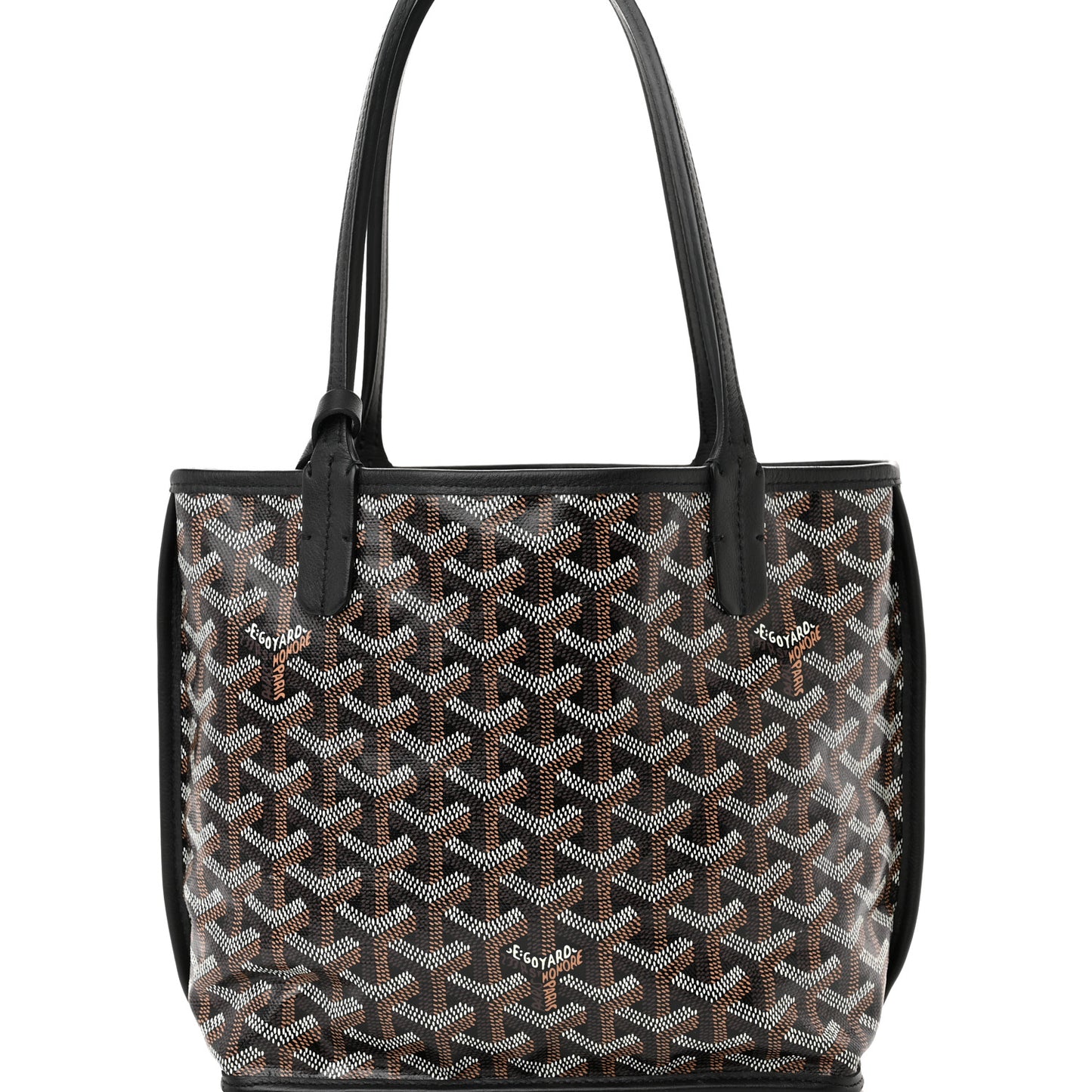 Goyardine Reversible Mini Anjou Black