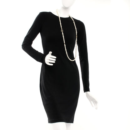 Chanel Graduated Pearl Studded CC Star Long Necklace Gold 2 of 8