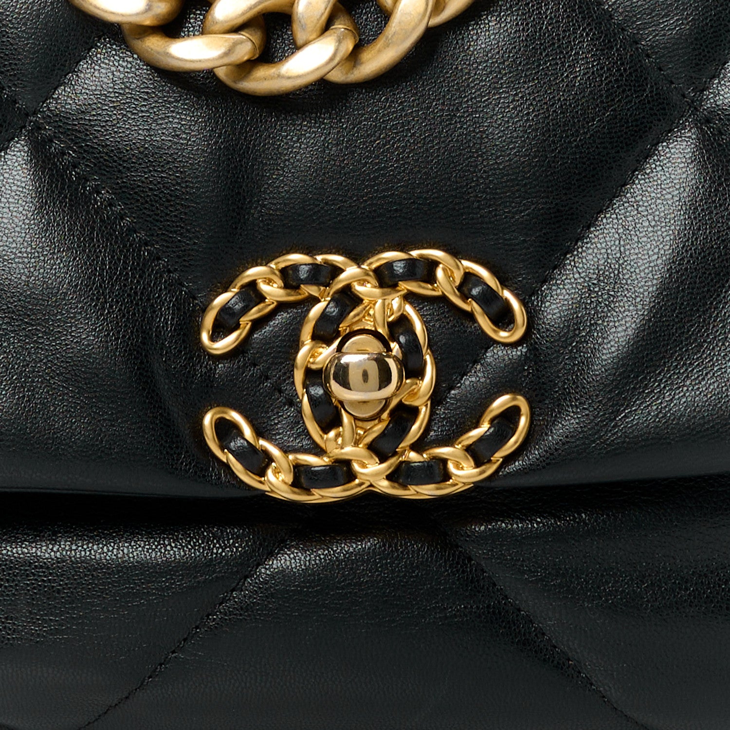 Chanel Lambskin Quilted Medium Chanel 19 Flap Black 8 of 10
