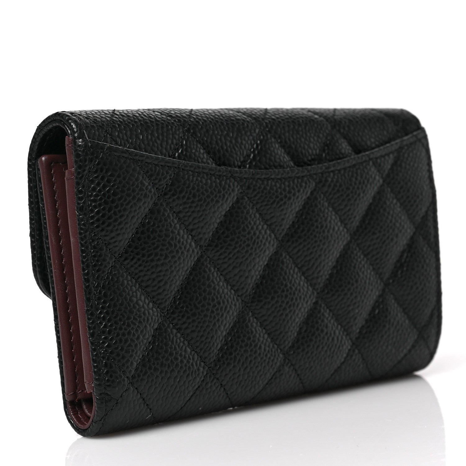 Chanel Caviar Quilted Medium Flap Wallet Black 3 of 7