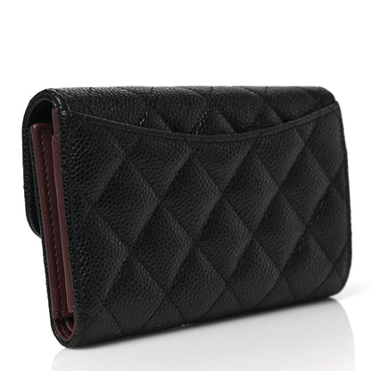 Chanel Caviar Quilted Medium Flap Wallet Black 3 of 7