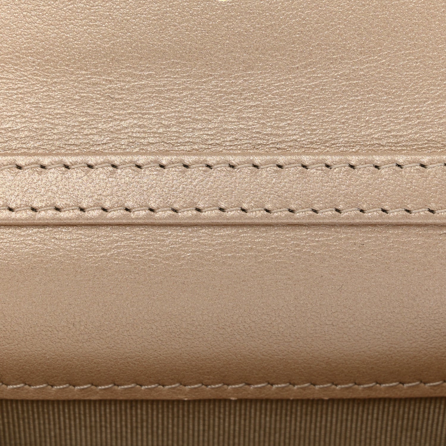 Chanel Metallic Lambskin Quilted Flap Card Holder On Chain Gold 9 of 9