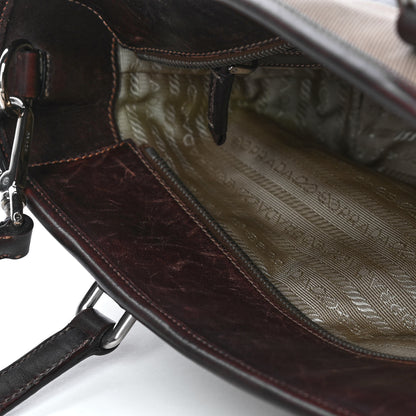 Prada Jacquard Logo Tote Corda Moro 10 of 10