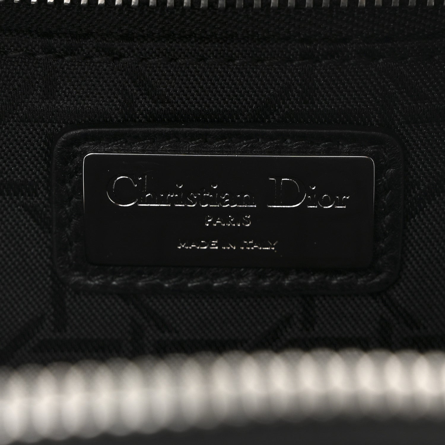 Christian Dior Lambskin Cannage Sequin Bear Mini Backpack Black 6 of 10