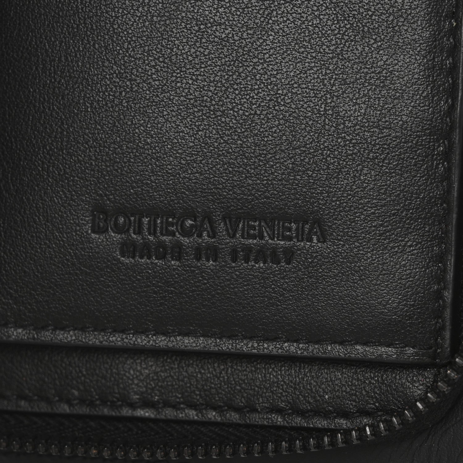 Bottega Veneta Nappa Intrecciato Zip Wallet Black 6 of 9