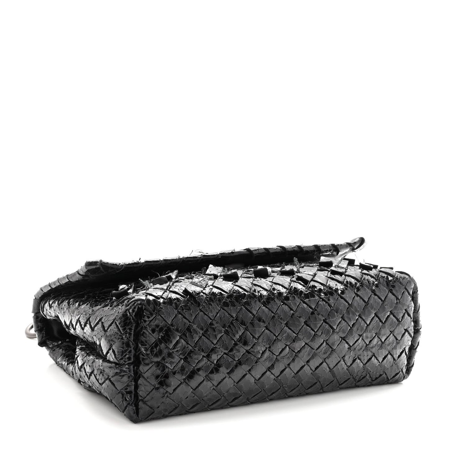 Ayers Intrecciato Baby Olimpia Shoulder Bag Black