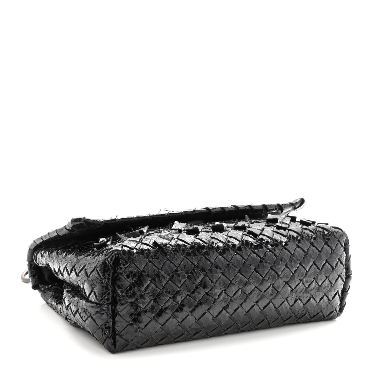 Bottega Veneta Ayers Intrecciato Baby Olimpia Shoulder Bag Black 4 of 10