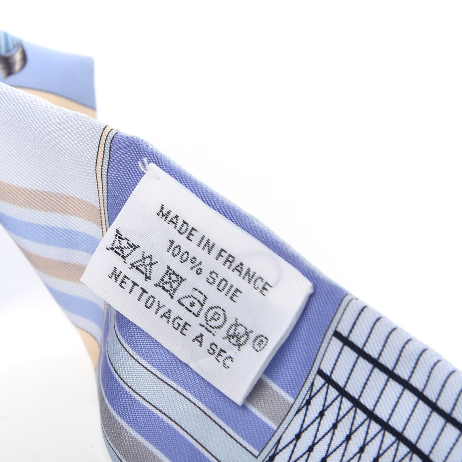 Hermes Silk Couvertures Nouvelles Twilly Menthe Ciel Marine Sable 5 of 5