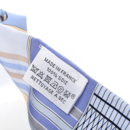 Hermes Silk Couvertures Nouvelles Twilly Menthe Ciel Marine Sable 5 of 5