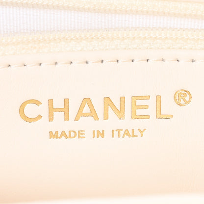 Chanel Shiny Aged Calfskin Quilted Nano Kelly Shopper White 6 of 10