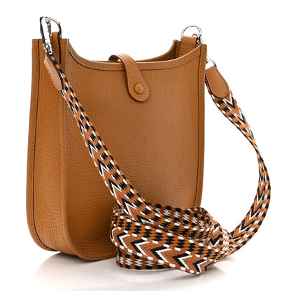 Hermes Taurillon Clemence Allegro Evelyne TPM Sesame 3 of 11