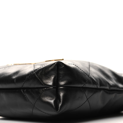 Chanel Shiny Calfskin Quilted Mini Chanel 22 Black 10 of 11