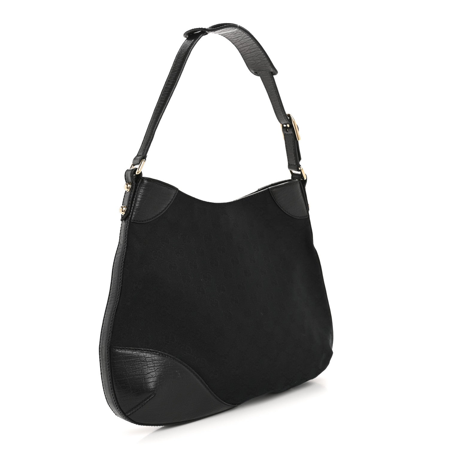Gucci Monogram Web Hasler Hobo Black 3 of 11