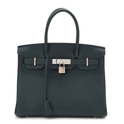 Hermes Togo Birkin 30 Vert Cypress 1 of 11