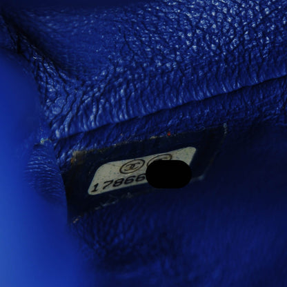 Chanel Lambskin Quilted Clutch With Chain Flap Blue 8 of 8