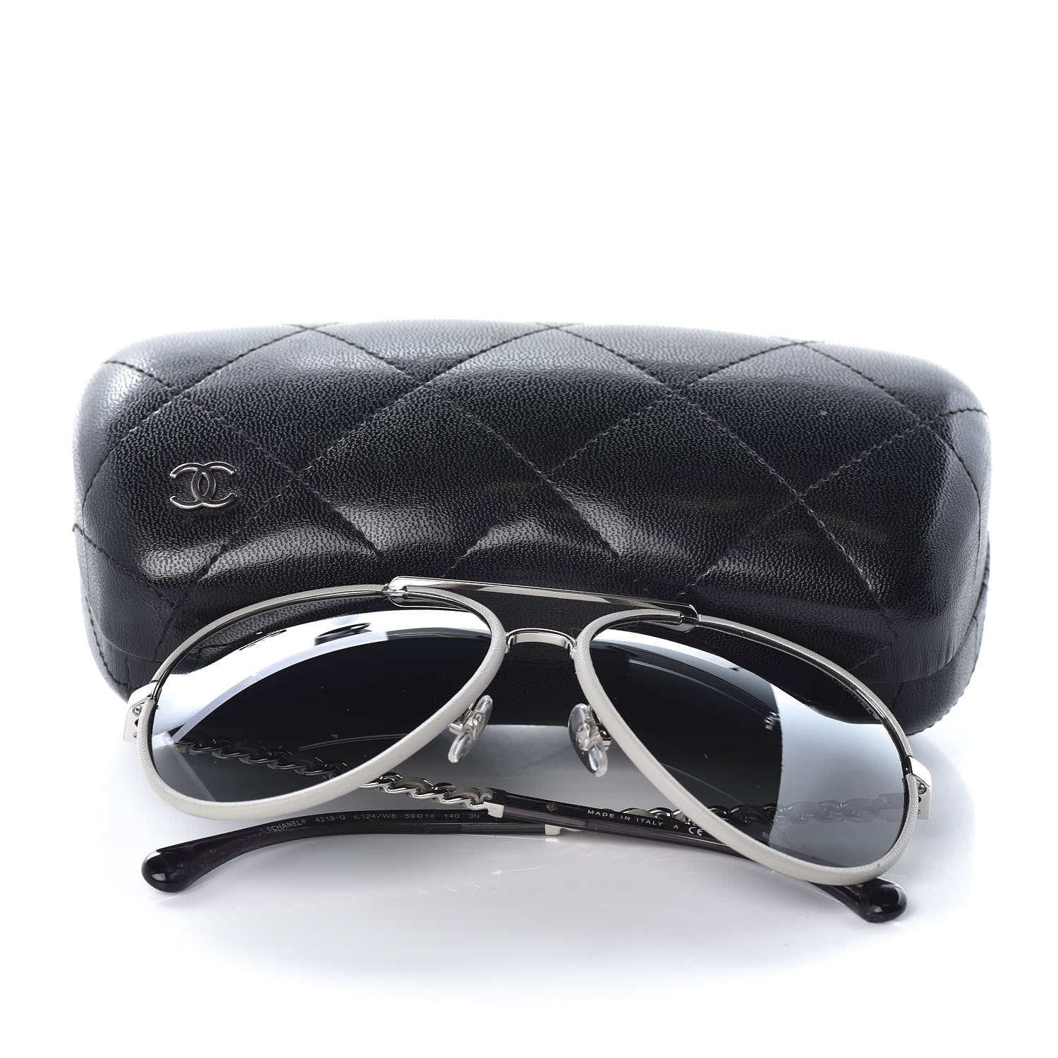 Chanel Polarized Pilot Winter Sunglasses 4219 Gray 8 of 8