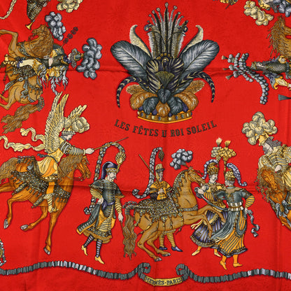 Hermes Silk Les Fetes du Roi Soleil Scarf 90 2 of 3