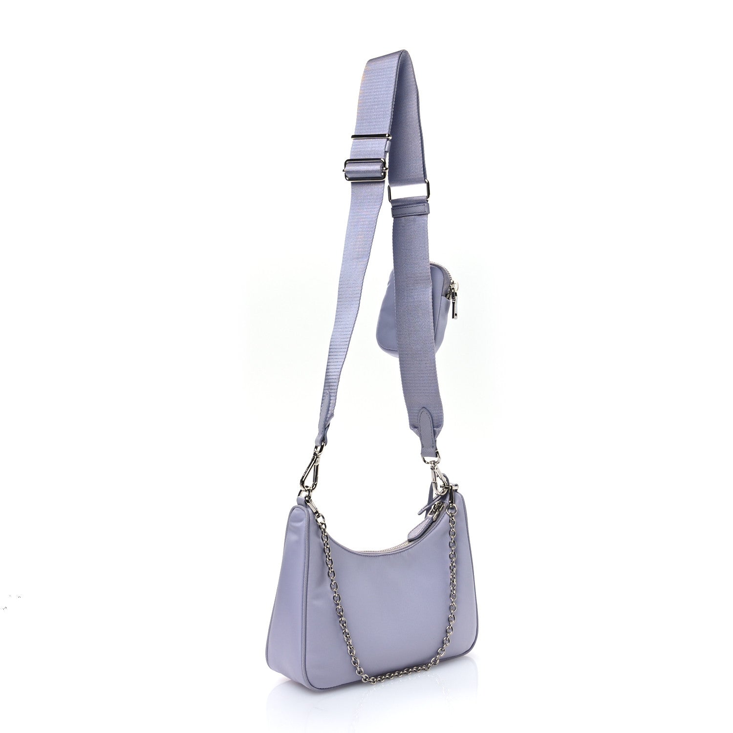 Prada Re-Nylon Saffiano Re-Edition 2005 Shoulder Bag Glicine 3 of 10