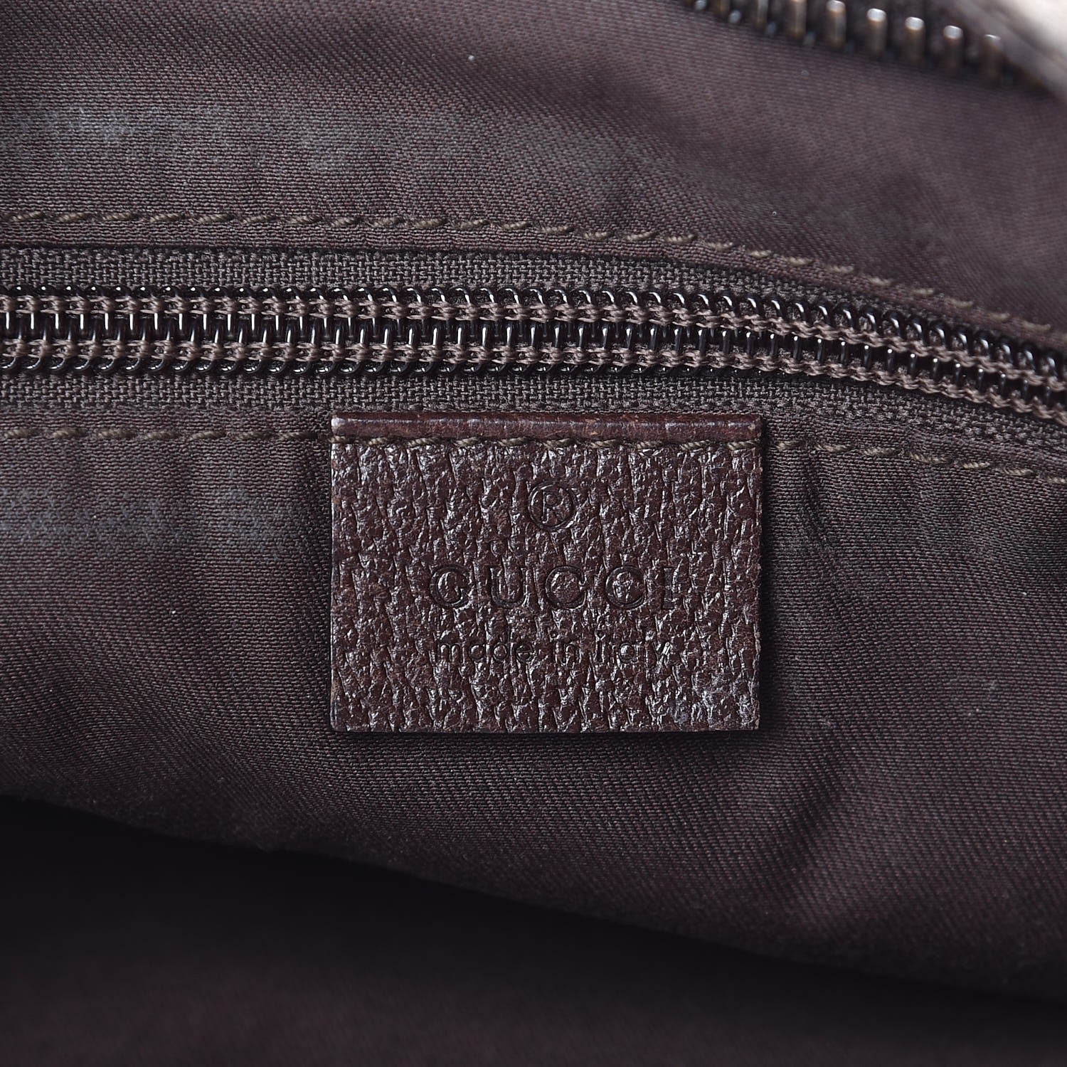 Gucci Monogram Large Flat Messenger Bag Dark Brown 6 of 9