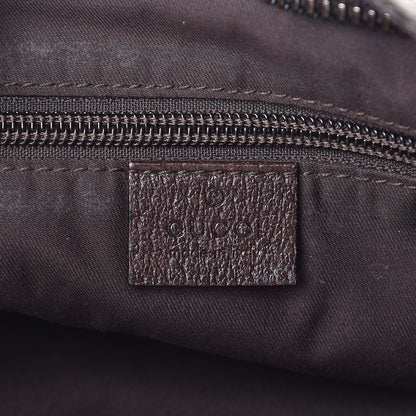 Gucci Monogram Large Flat Messenger Bag Dark Brown 6 of 9