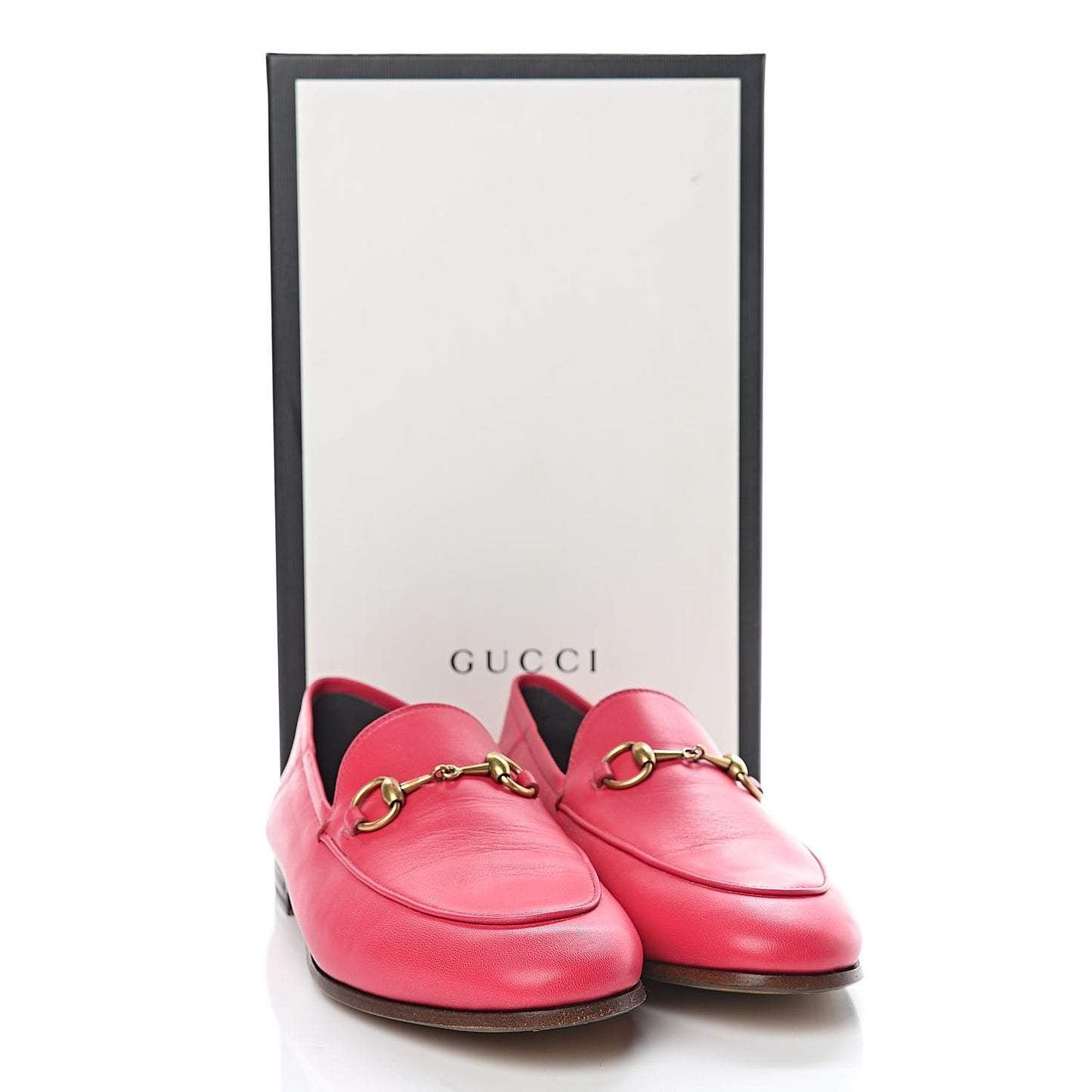 Lambskin Womens Brixton Horsebit Loafers 37 Hot Pink