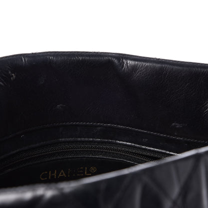 Chanel Calfskin Quilted Large Shoulder Bag Black 12 of 12
