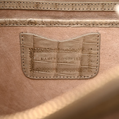 Nancy Gonzalez Crocodile Crossbody Bag Taupe 6 of 10