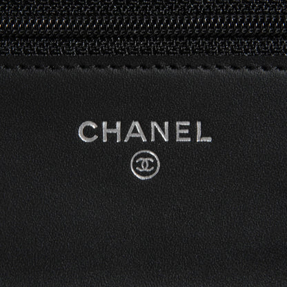Chanel Caviar Timeless CC Wallet on Chain WOC Black 6 of 9