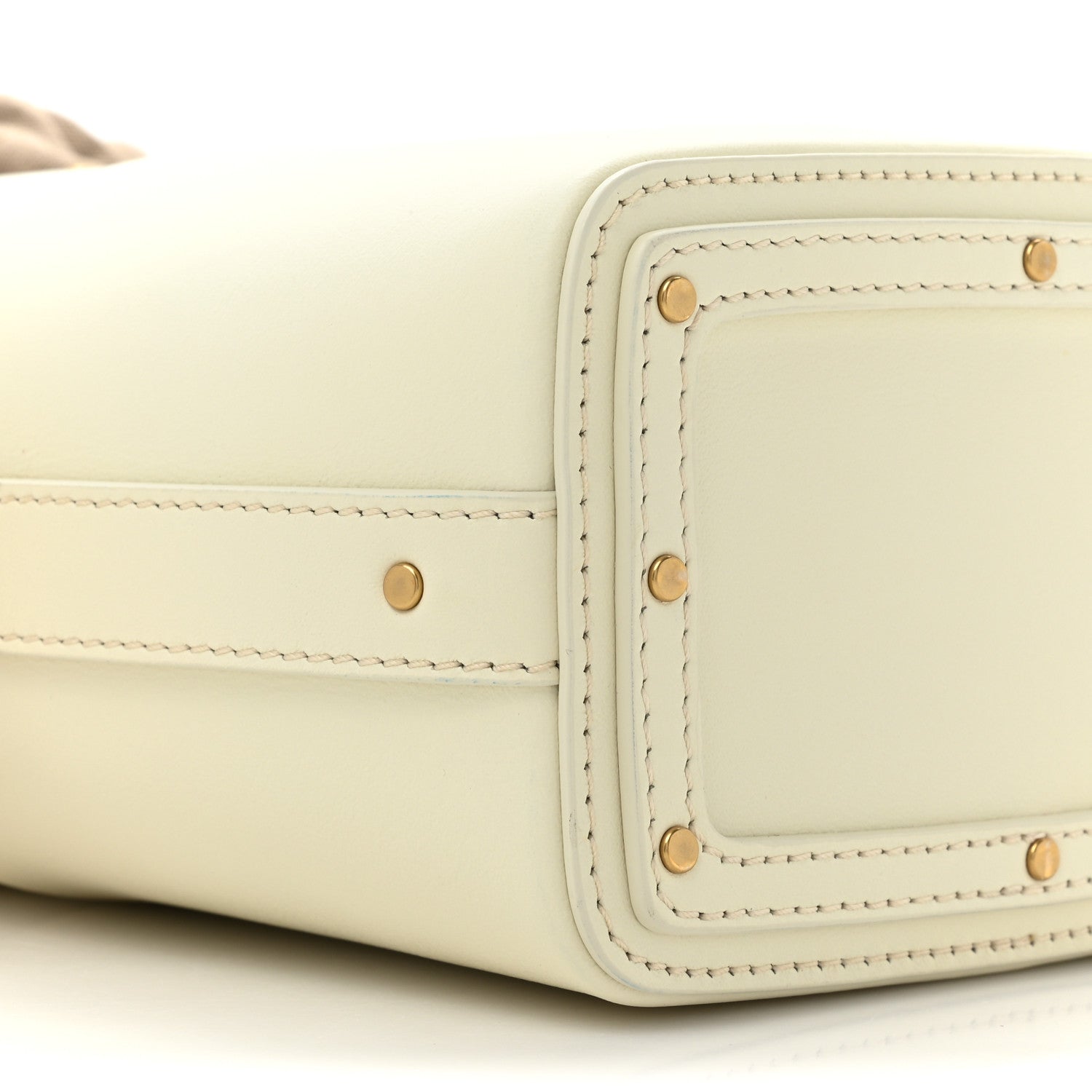 Chloe Smooth Calfskin Mini Roy Bucket Bag Natural White 10 of 10