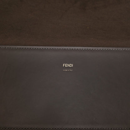 Fendi Vitello King Plexiglass Logo Embossed Medium Fendi Sunshine Shopper Tote Moon 5 of 8