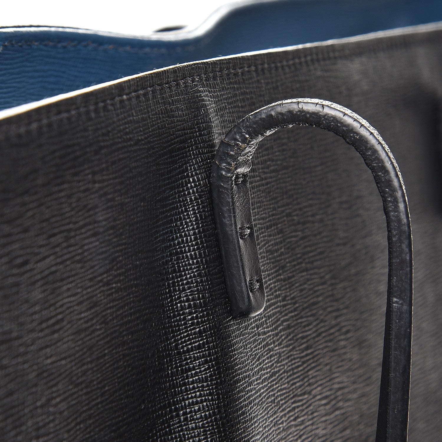 Fendi Vitello Elite Cuoio Monster Buggies Medium Roll Tote Black Multicolor Blue Cobalto 13 of 14