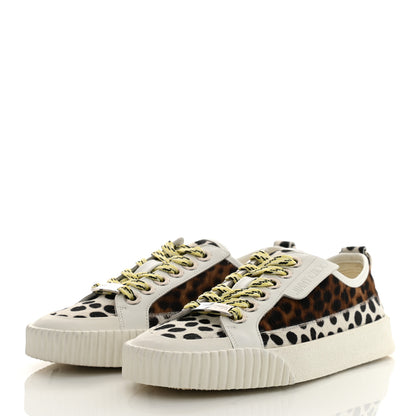Jimmy Choo Pony Hair Impala Low Sneakers 36 Sugar Mix 3 of 8
