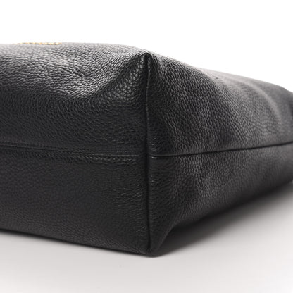 Burberry Grainy Calfskin Medium Hobo Black 10 of 11