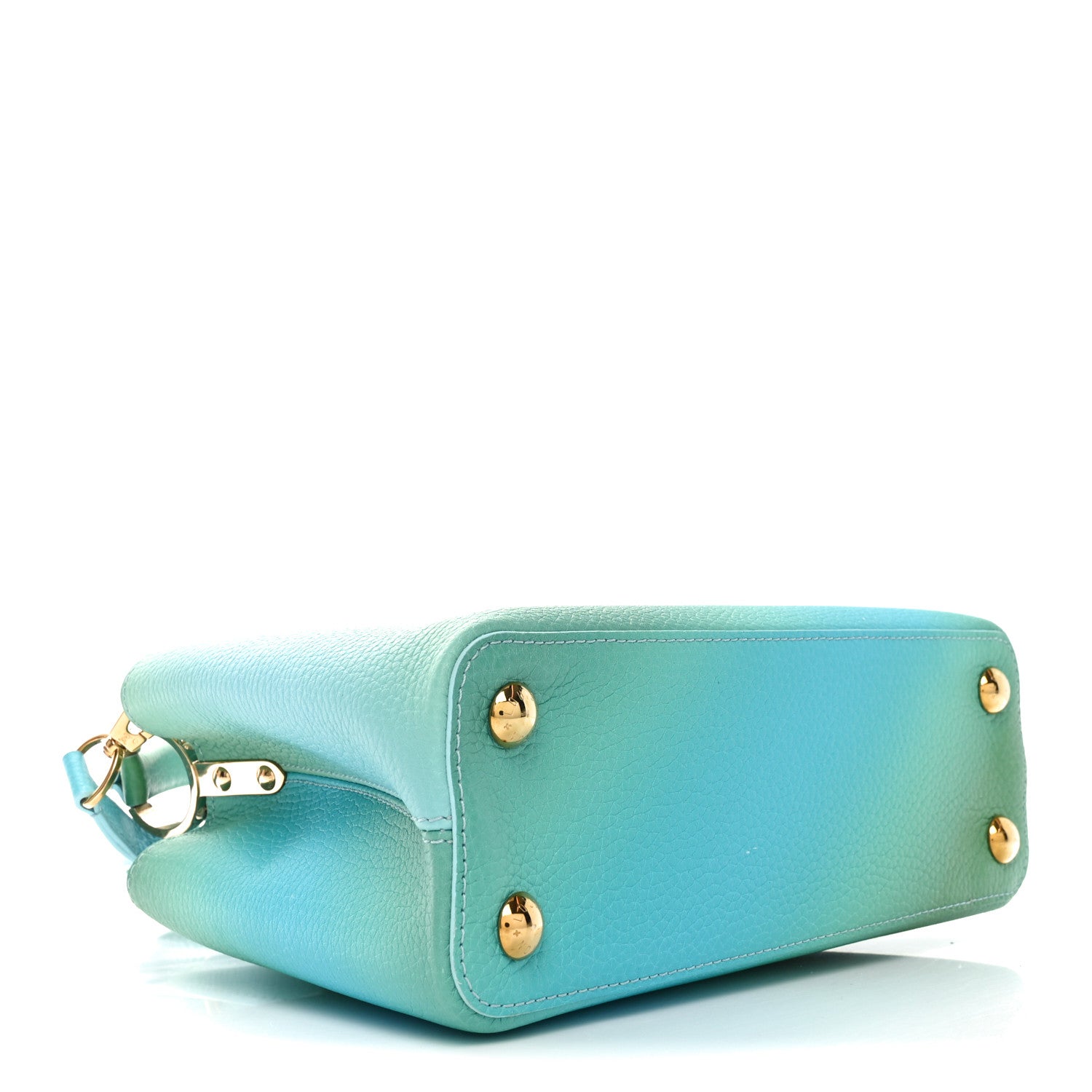 Louis Vuitton Taurillon Gradient Capucines BB  Bleu Vert 4 of 9