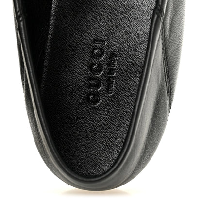 Gucci Lambskin Womens Brixton Horsebit Loafers 40.5 Black 7 of 10