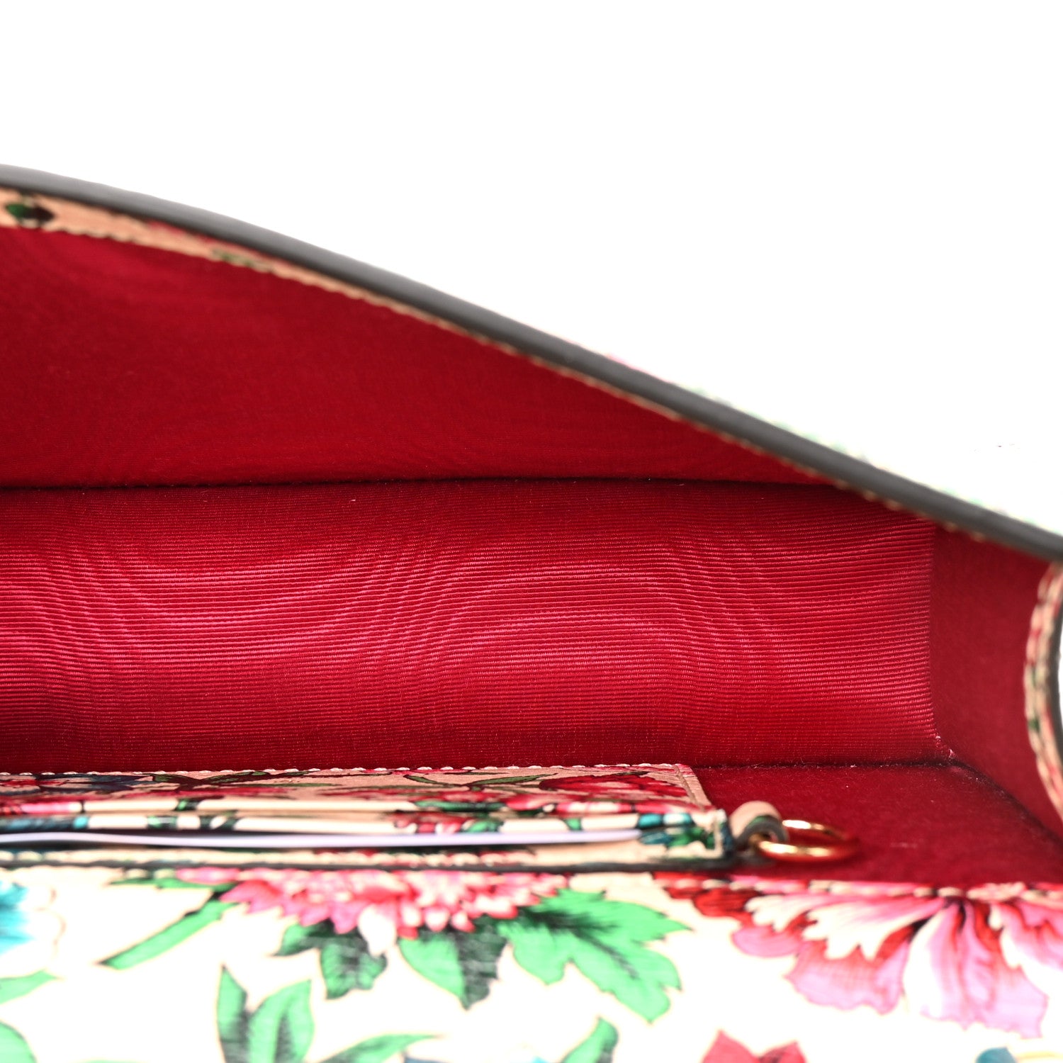 Gucci New Shangai Calfskin Floral Print Mini Diana Chain Bag Multicolor 8 of 21