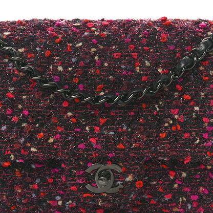 Chanel Tweed Quilted Medium Double Flap Multicolor 8 of 12