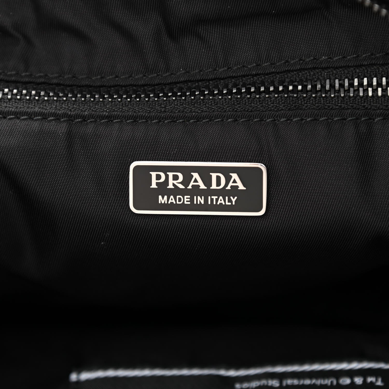 Prada X UNIVERSAL STUDIOS Tessuto Nylon Soft Padded Frankenstein Rose Medium Chain Clutch Bag Lacca 3 of 11