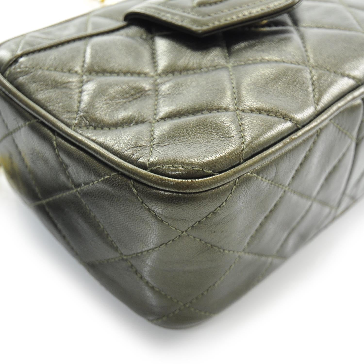 Chanel Quilted Lambskin Tassel Shoulder Bag Metallic 5 of 11