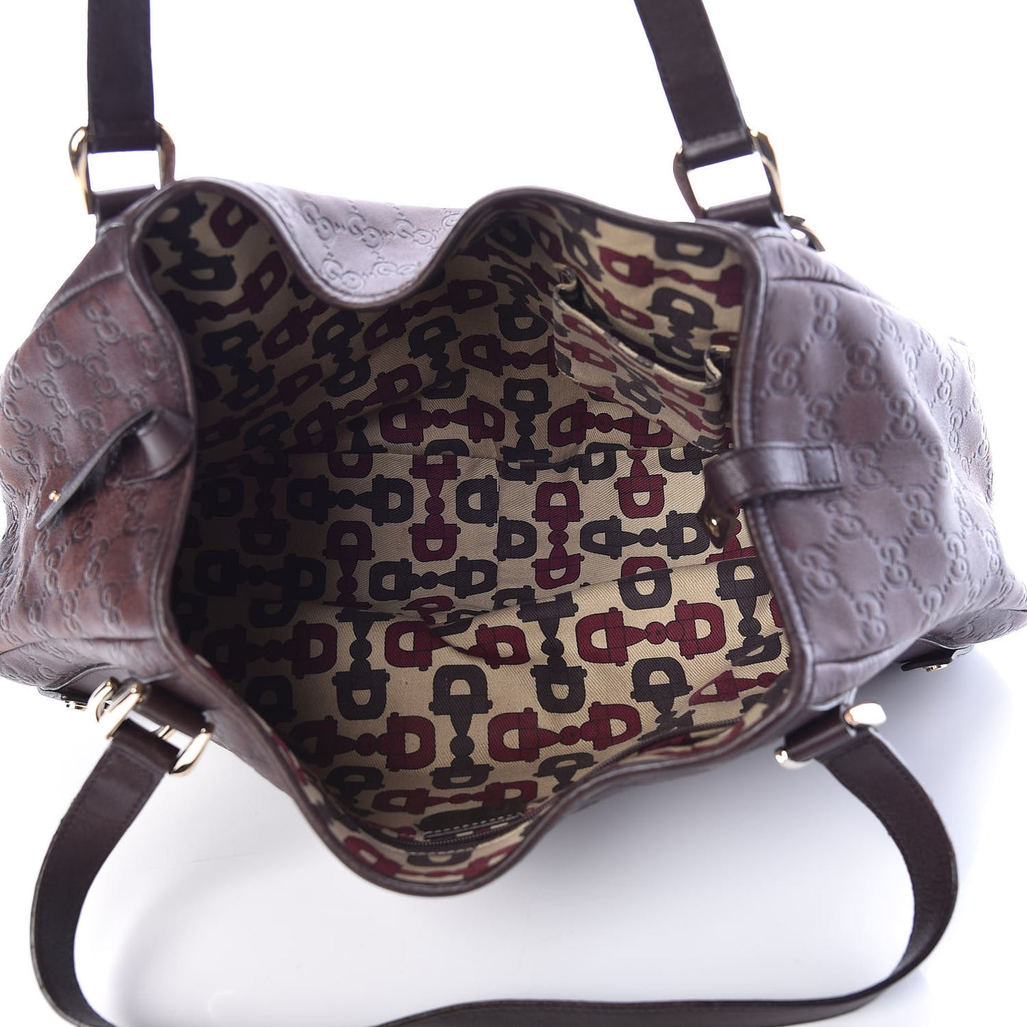 Guccissima Medium Abbey Shoulder Bag Chocolate