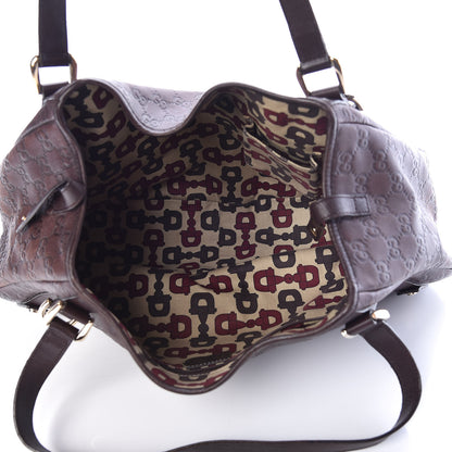 Gucci Guccissima Medium Abbey Shoulder Bag Chocolate 5 of 9