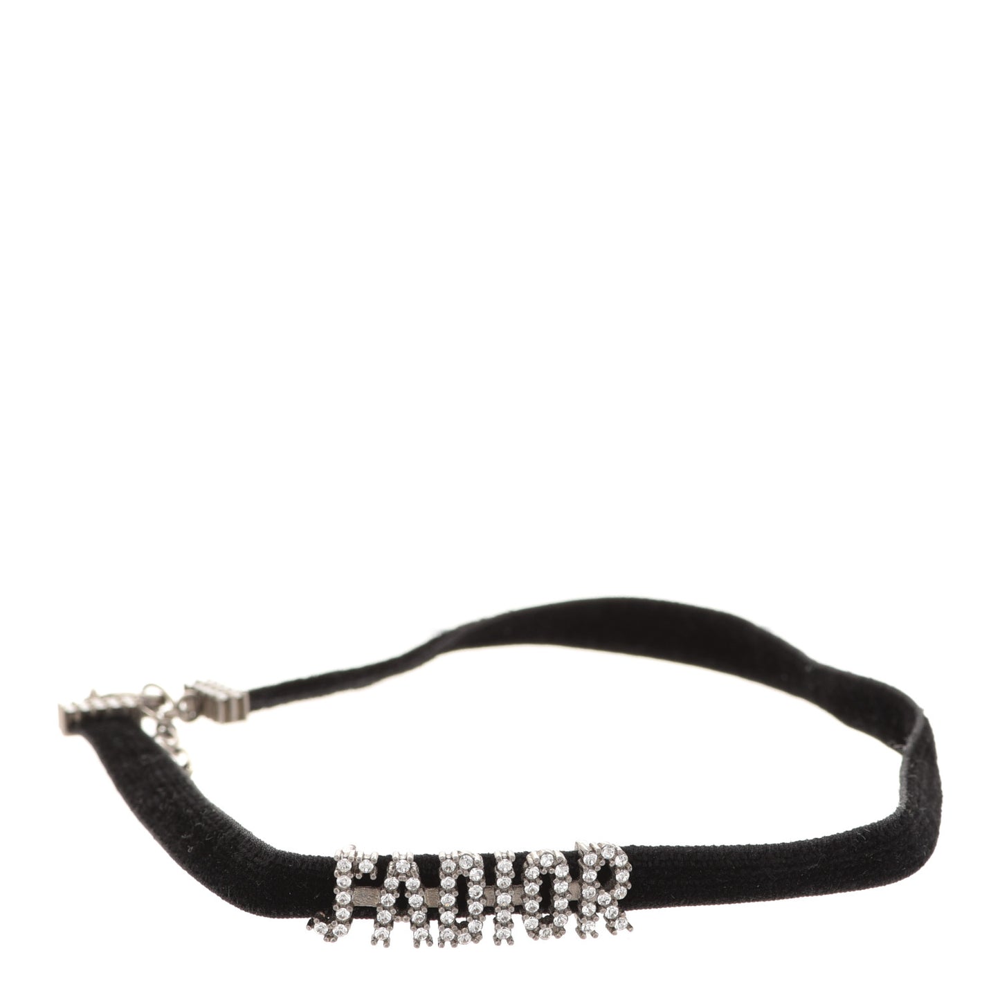 Velvet Crystal J’Adior Choker Necklace Black