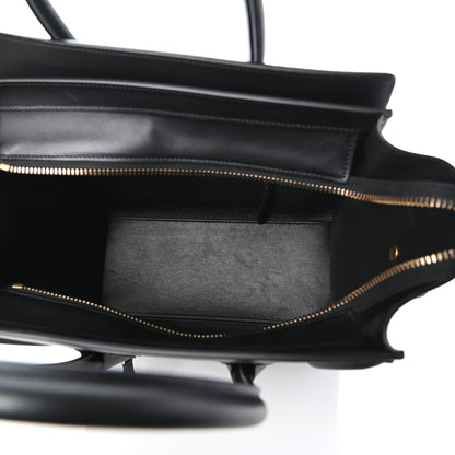 Celine Smooth Calfskin Micro Luggage Black 5 of 9