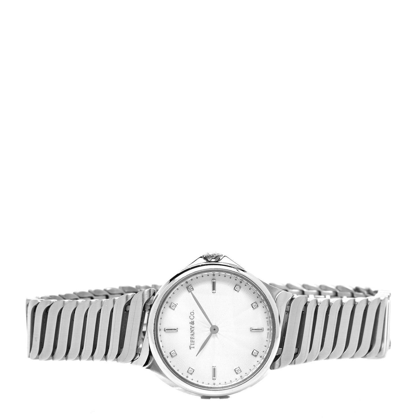 Stainless Steel Diamond 28mm Metro 2-Hand Quartz Watch