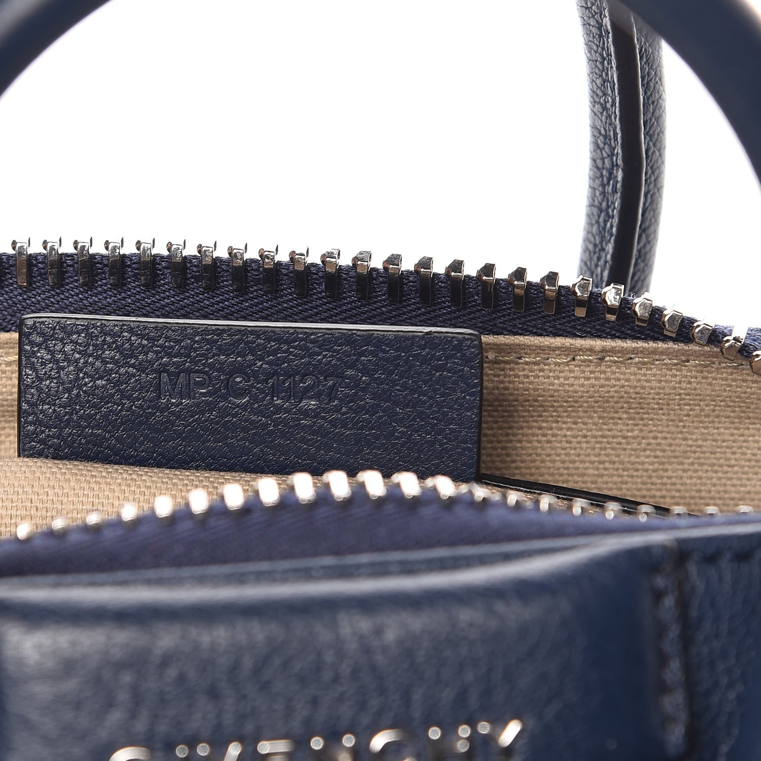 Givenchy Sugar Goatskin Mini Antigona Navy 9 of 11