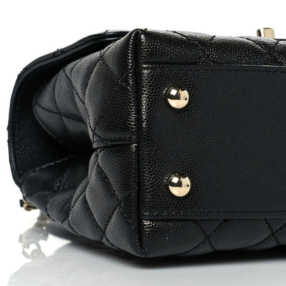Chanel Caviar Quilted Mini Coco Handle Flap Black 9 of 10