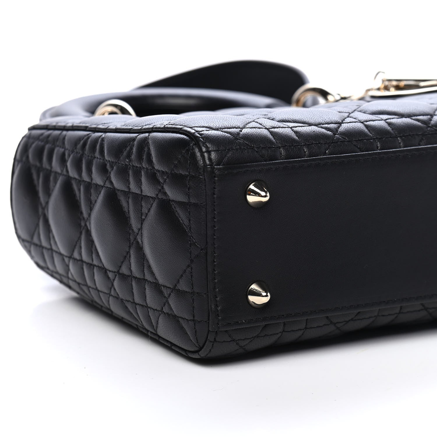 Christian Dior Lambskin Cannage Small My ABCDior Lady Dior Black 8 of 10