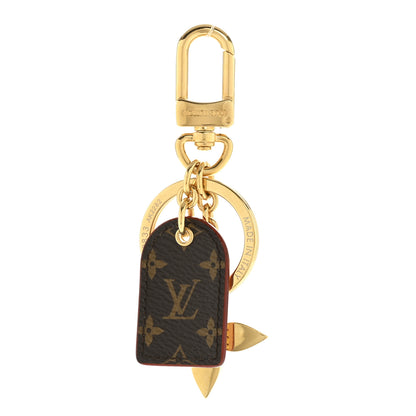 Louis Vuitton Monogram LV For You And Me Bag Charm Key Holder Gold 1 of 4