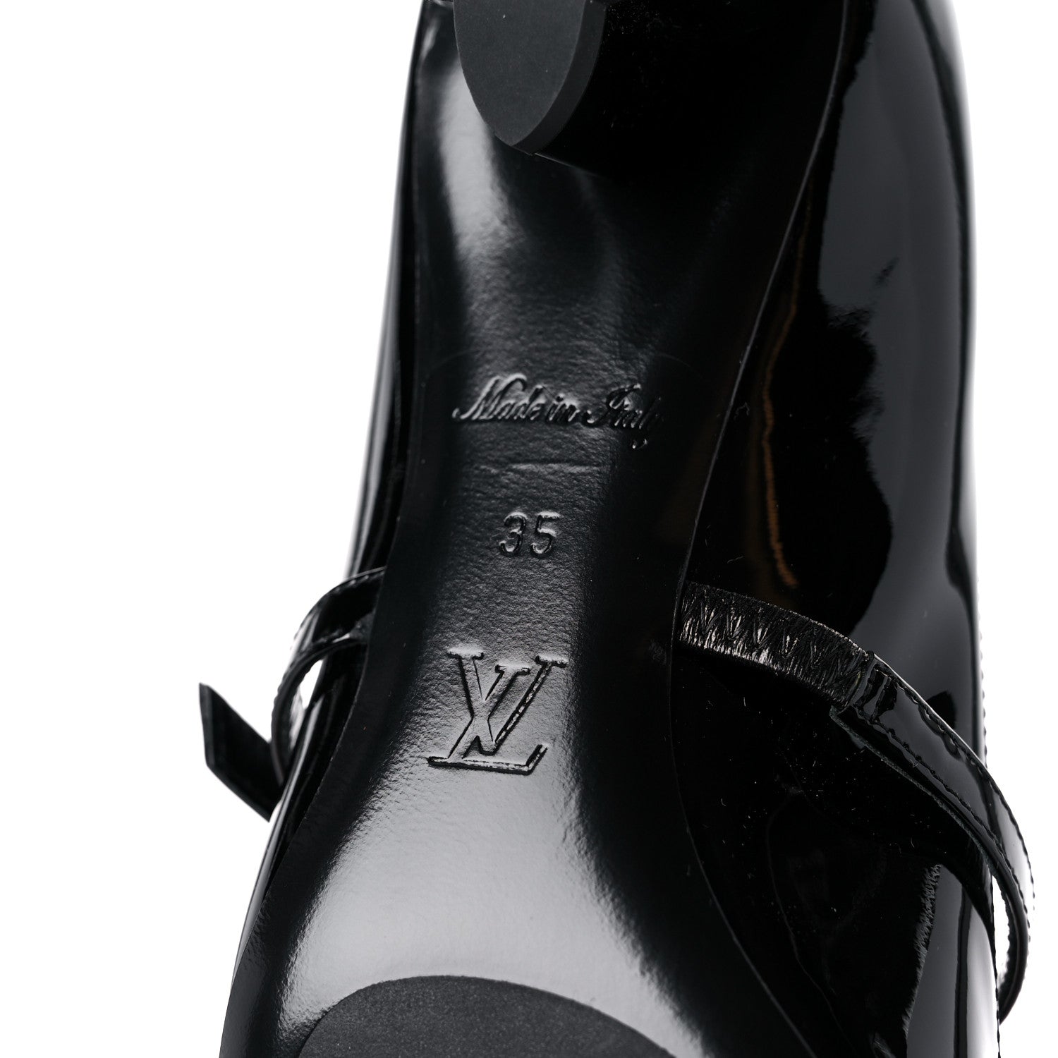 Louis Vuitton Patent Uniformes Silhouette 40mm Pumps 35 Black 6 of 11